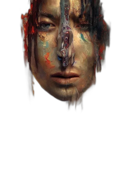 face, mask, robot, creature transparent PNG cut-out