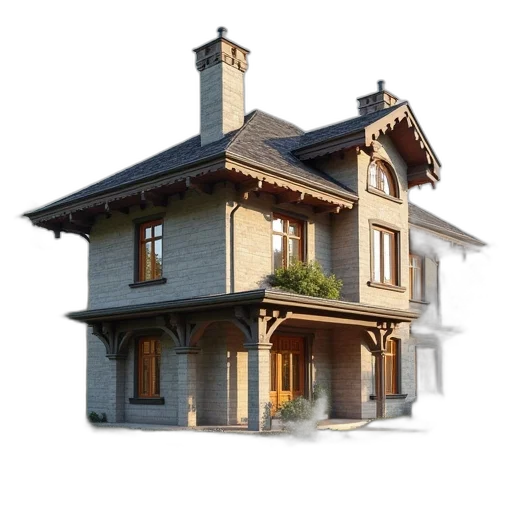 building, 3d render, photorealistic, concept art transparent PNG cut-out