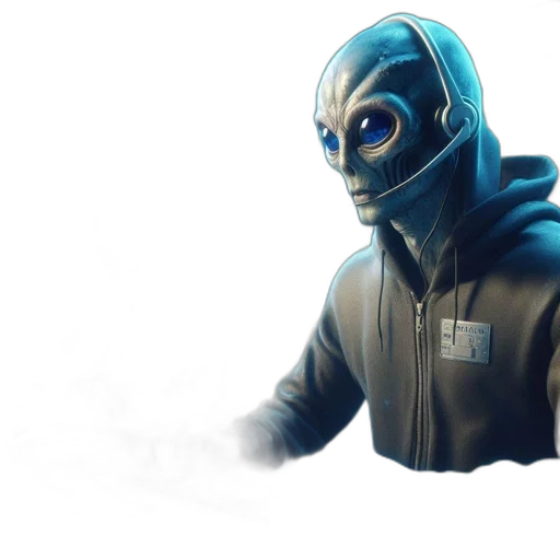 mask, jacket, creature, robot transparent PNG cut-out