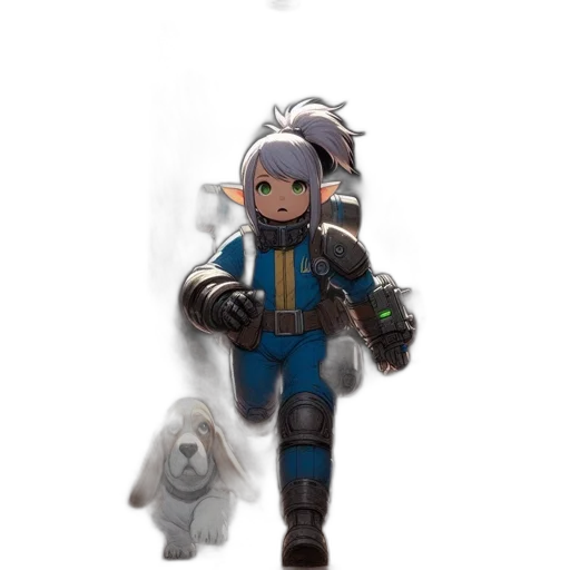 staff, weapon, robot, creature transparent PNG cut-out