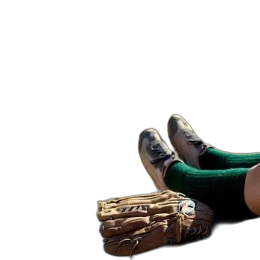 shoes, green, baseball, glove transparent PNG cut-out