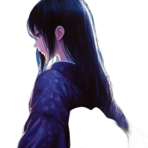dress, face, hair, creature transparent PNG cut-out