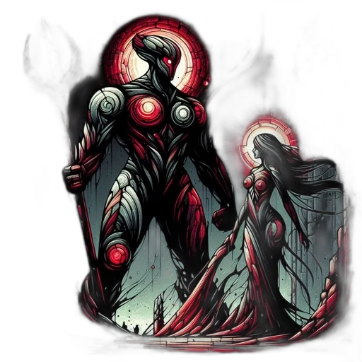 robot, concept art, fantasy art, comic book art transparent PNG cut-out