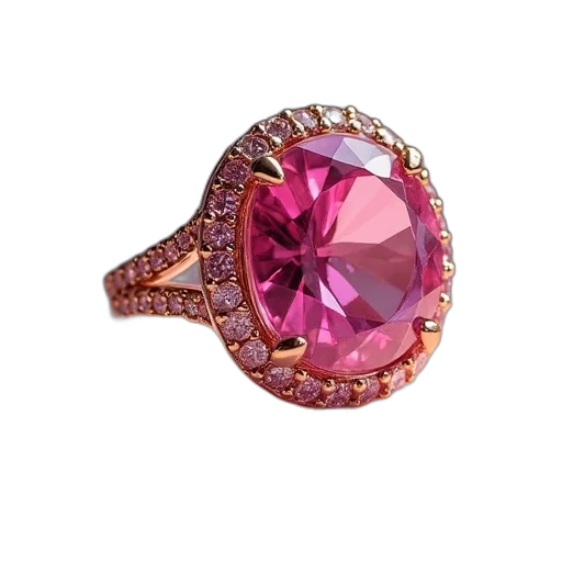 jewelry, crown, pink, ring transparent PNG cut-out