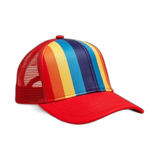 hat, crown, 3d render, vaporwave transparent PNG cut-out
