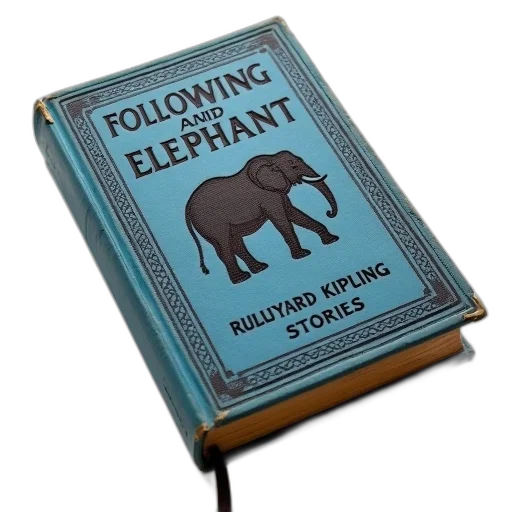 animal, vintage, book, blue transparent PNG cut-out