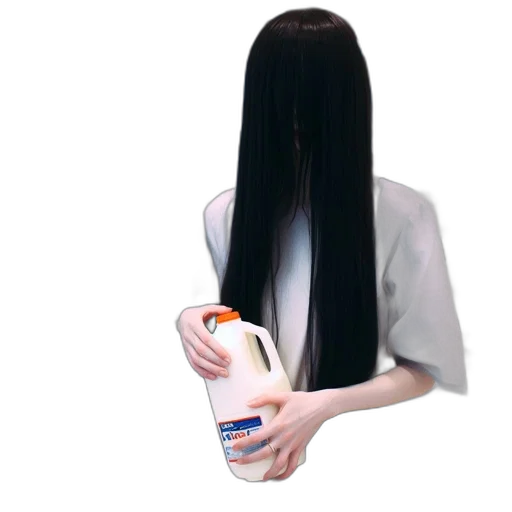 hair, bottle, creature, dress transparent PNG cut-out