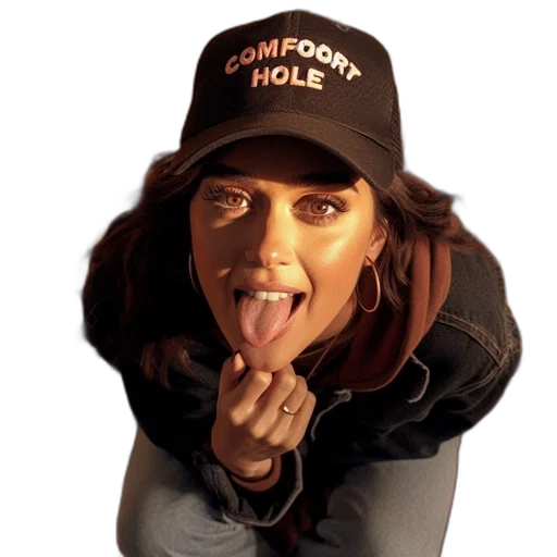 hat, jacket, face, staff transparent PNG cut-out