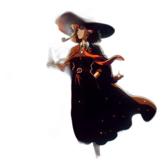 staff, hat, dress, crown transparent PNG cut-out