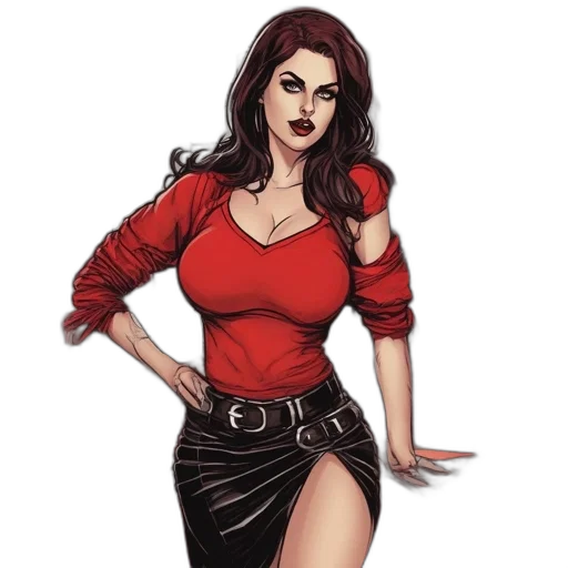 jacket, staff, dress, comic book art transparent PNG cut-out