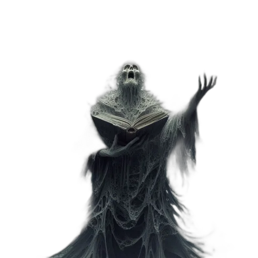 creature, mask, staff, dress transparent PNG cut-out
