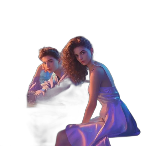 dress, photorealistic, concept art, vaporwave transparent PNG cut-out