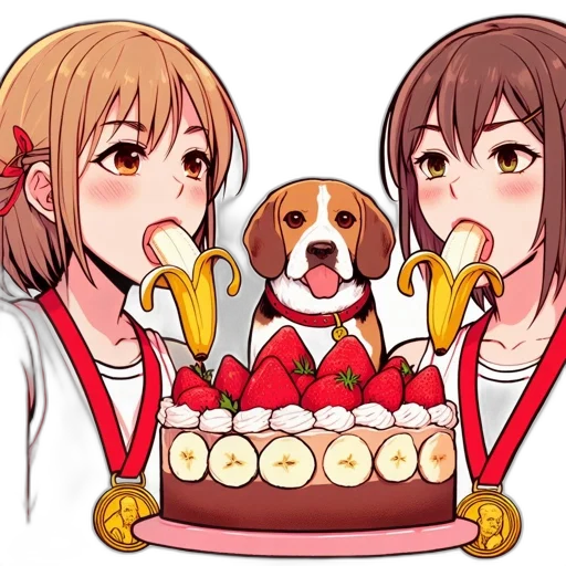 food, crown, anime, cartoon transparent PNG cut-out