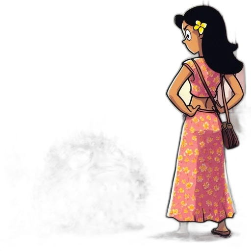 dress, staff, crown, jewelry transparent PNG cut-out