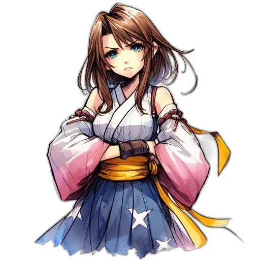 staff, dress, pixel art, anime transparent PNG cut-out