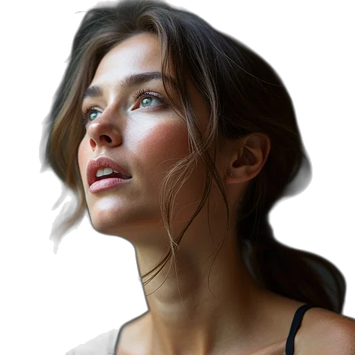 face, jewelry, hair, crown transparent PNG cut-out