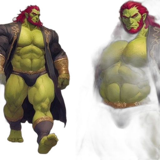 concept art, fantasy art, comic book art, 3d render transparent PNG cut-out