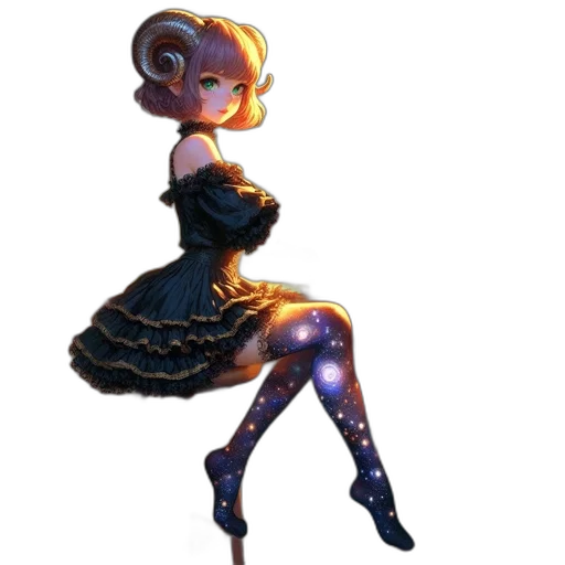 dress, robot, staff, creature transparent PNG cut-out