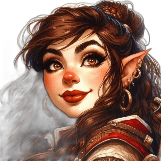 face, dragon, staff, fantasy art transparent PNG cut-out