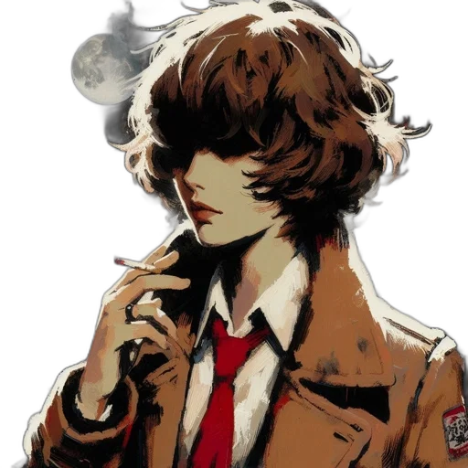 jacket, face, mask, staff transparent PNG cut-out