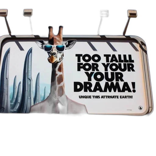 dragon, animal, billboard, featuring transparent PNG cut-out