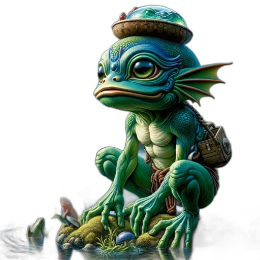 dragon, creature, staff, animal transparent PNG cut-out