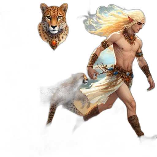 fantasy art, concept art, comic book art, pixel art transparent PNG cut-out