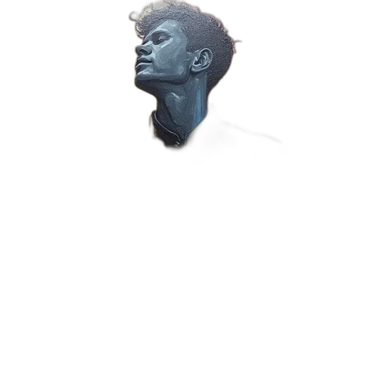 face, hair, mask, creature transparent PNG cut-out