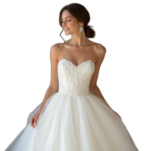 dress, jewelry, monique, strapless transparent PNG cut-out