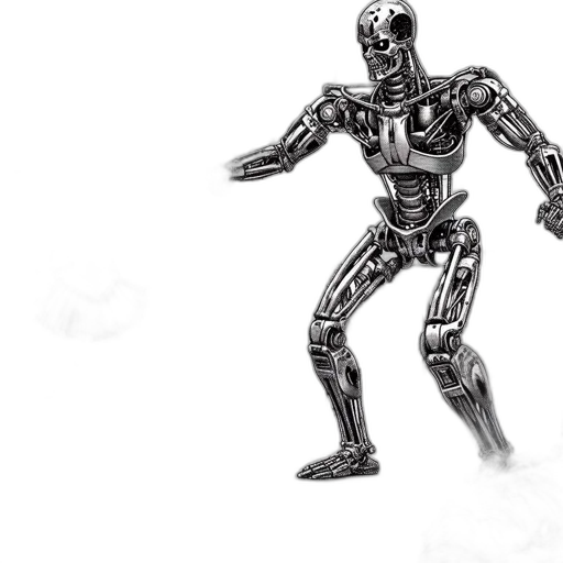 robot, concept art, 3d render, comic book art transparent PNG cut-out