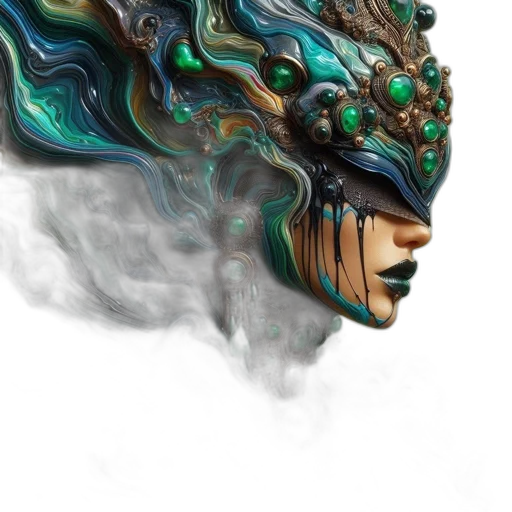 mask, face, crown, dragon transparent PNG cut-out