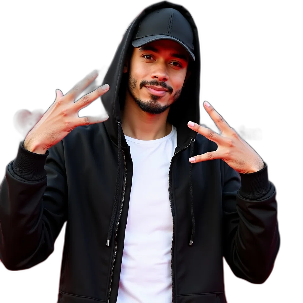 jacket, face, hat, photorealistic transparent PNG cut-out