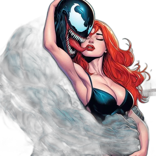 comic book art, fantasy art, concept art, intense transparent PNG cut-out