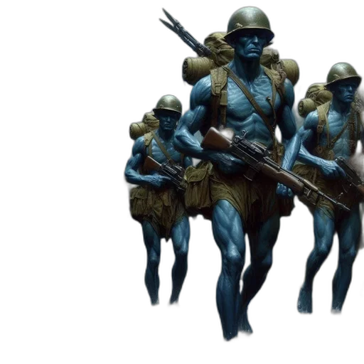 concept art, fantasy art, 3d render, comic book art transparent PNG cut-out