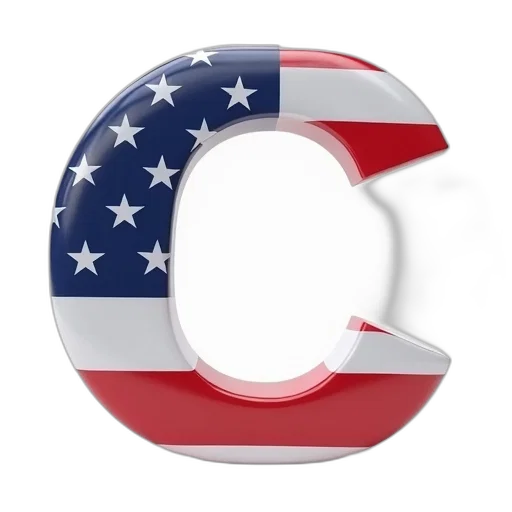 usa, flag, letter, capital transparent PNG cut-out