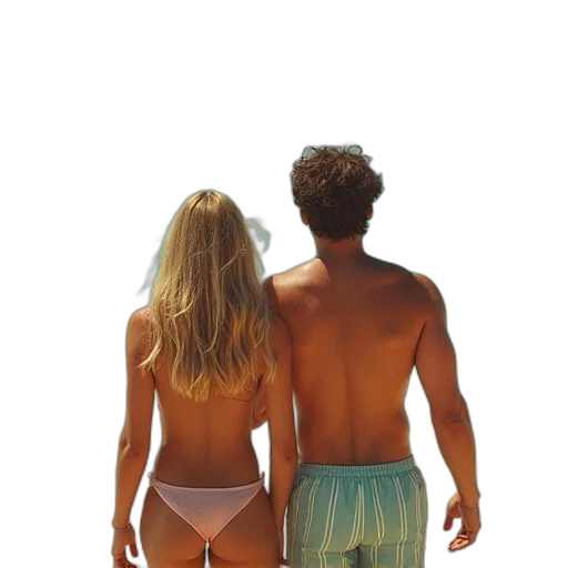 photorealistic, watercolor, beach, underwater transparent PNG cut-out