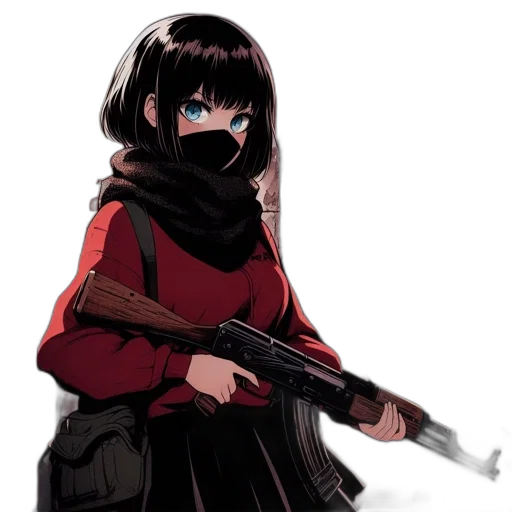 weapon, jacket, staff, animal transparent PNG cut-out