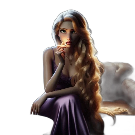 dress, fantasy art, concept art, photorealistic transparent PNG cut-out