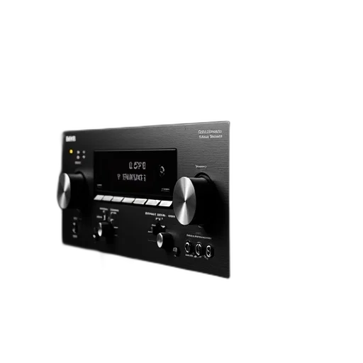 stereo, receiver, both, black transparent PNG cut-out