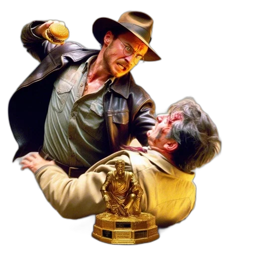 hat, concept art, two, men transparent PNG cut-out