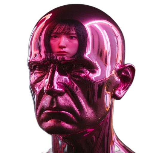 robot, face, mask, creature transparent PNG cut-out
