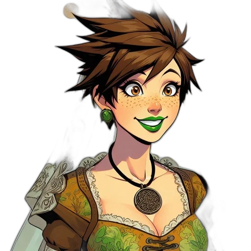 staff, jewelry, face, fantasy art transparent PNG cut-out
