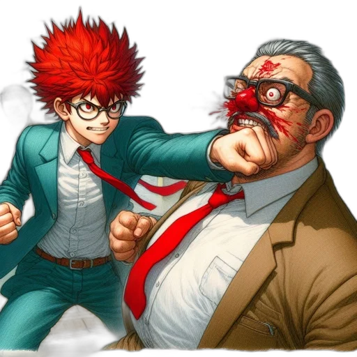 staff, weapon, jacket, comic book art transparent PNG cut-out