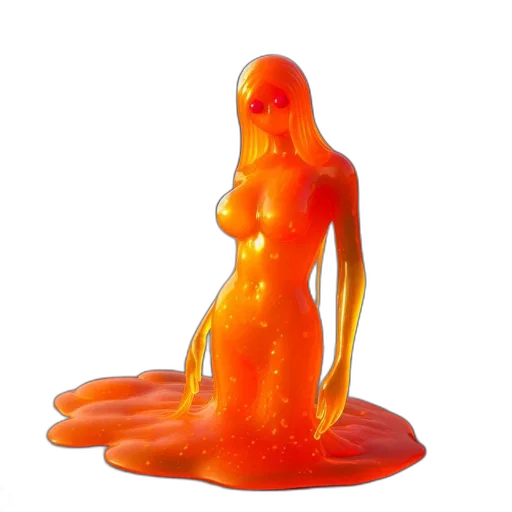 creature, dress, 3d render, concept art transparent PNG cut-out
