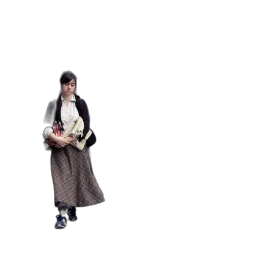 jacket, dress, staff, umbrella transparent PNG cut-out