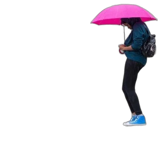 umbrella, jacket, hat, shoes transparent PNG cut-out