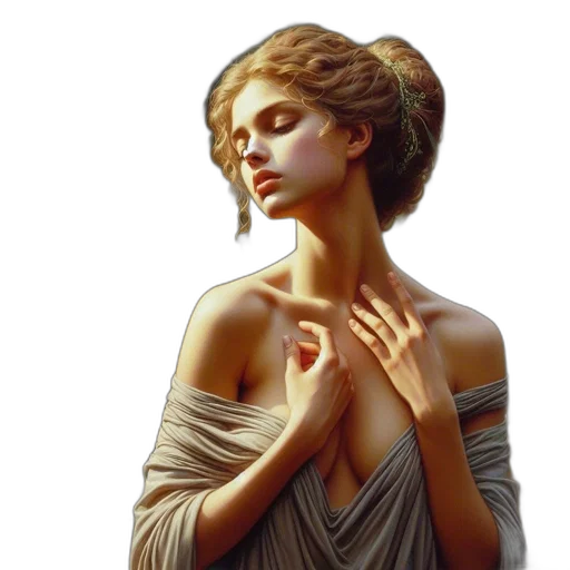 dress, jewelry, crown, face transparent PNG cut-out