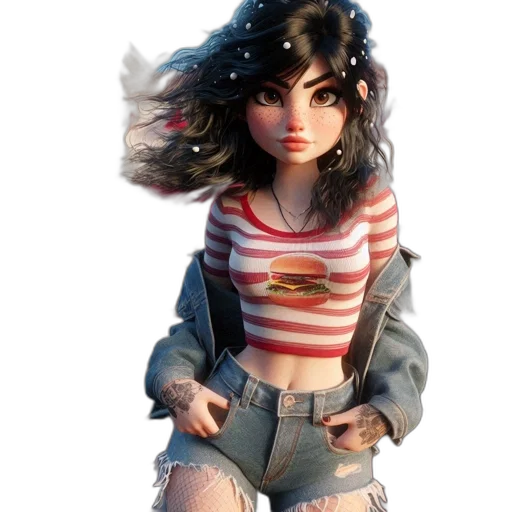 jacket, hair, dress, face transparent PNG cut-out