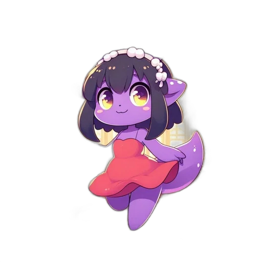 creature, flower, staff, dragon transparent PNG cut-out