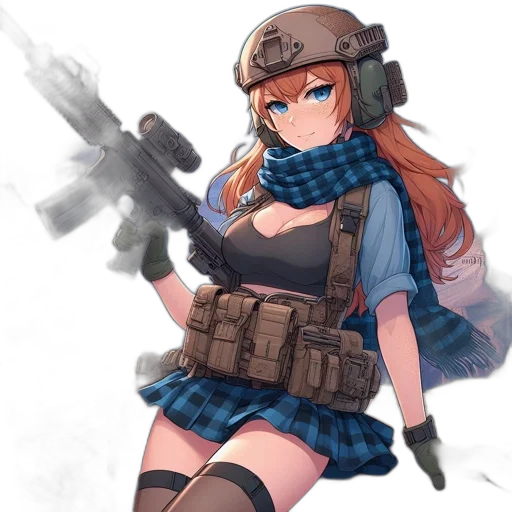 weapon, dress, staff, anime transparent PNG cut-out
